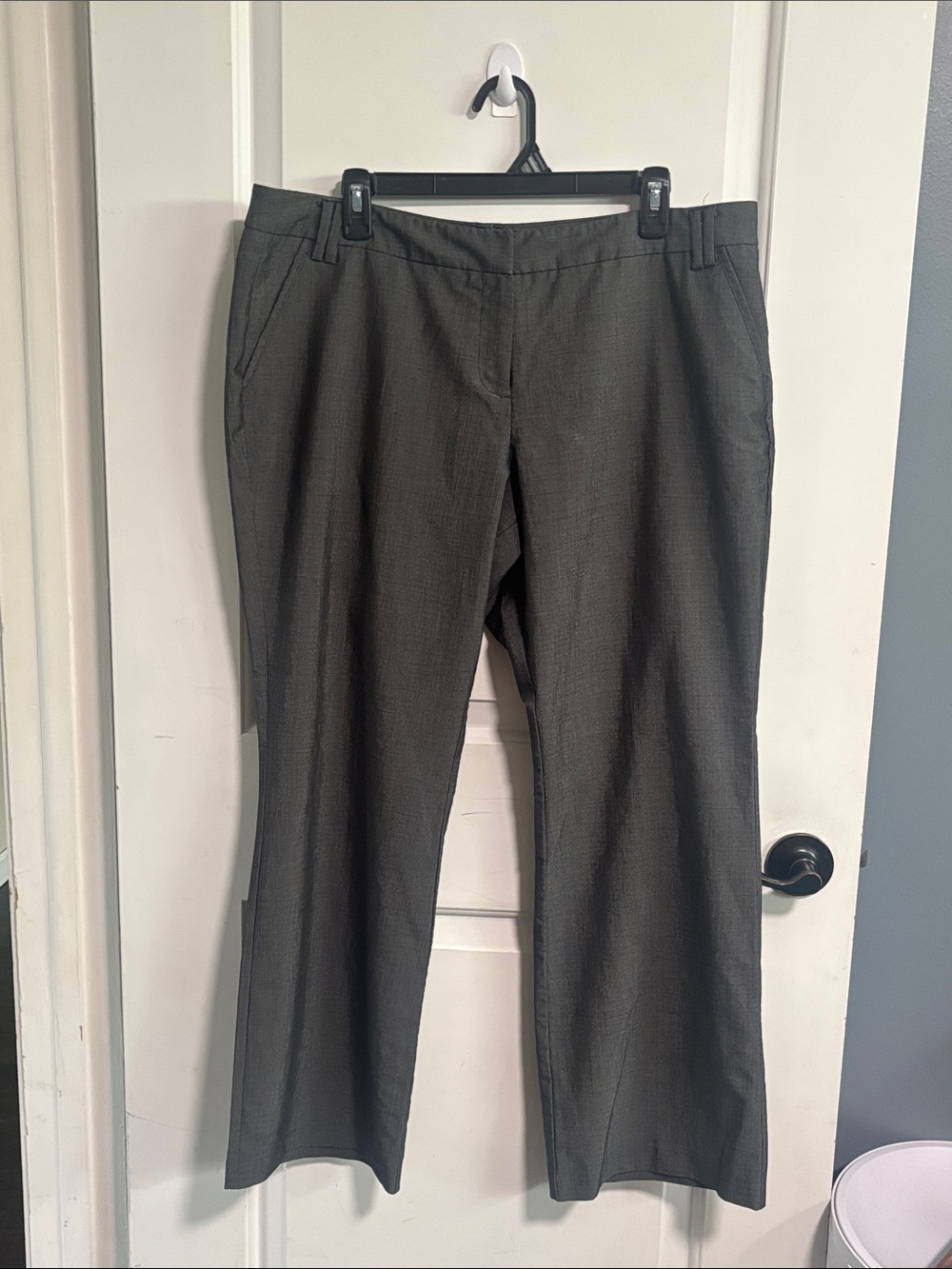New York & Company Women's Straight-Leg Trousers - Gray